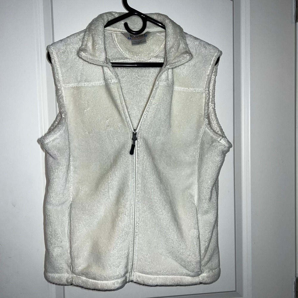 Womens Destination 10000 ft Above Sea Level Full Zip Vest. Size M White